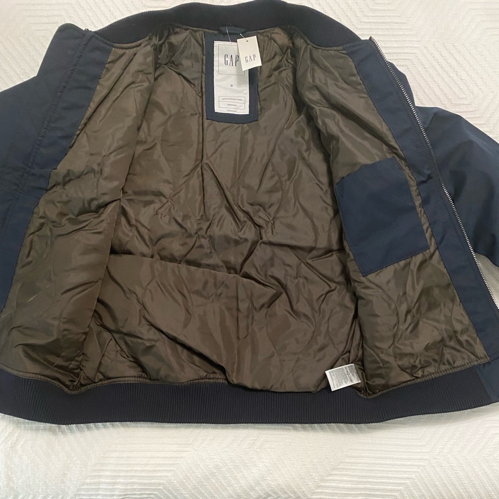 GAP Blue Bomber Jacket Varsity Style